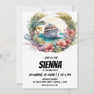 Invitation de la fête d'été de plage