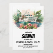 Invitation de la fête d'été de plage (Devant / Derrière)