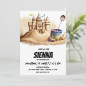 Invitation de la fête d'été de plage (Debout devant)