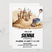 Invitation de la fête d'été de plage (Devant / Derrière)