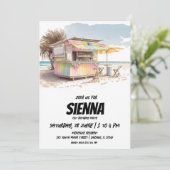 Invitation de la fête d'été de plage (Debout devant)