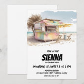 Invitation de la fête d'été de plage (Devant / Derrière)