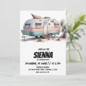 Invitation de la fête d'été de plage (Debout devant)