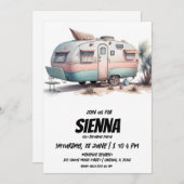 Invitation de la fête d'été de plage (Devant / Derrière)