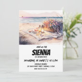 Invitation de la fête d'été de plage (Debout devant)