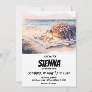 Invitation de la fête d'été de plage