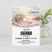 Invitation de la fête d'été de plage (Debout devant)