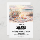 Invitation de la fête d'été de plage (Devant / Derrière)