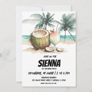 Invitation de la fête d'été de plage
