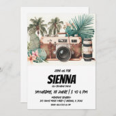 Invitation de la fête d'été de plage (Devant / Derrière)