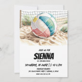 Invitation de la fête d'été de plage (Devant)