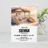 Invitation de la fête d'été de plage (Debout devant)