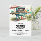 Invitation de la fête d'été de plage (Debout devant)