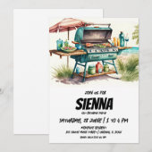 Invitation de la fête d'été de plage (Devant / Derrière)