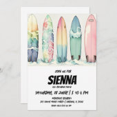 Invitation de la fête d'été de plage (Devant / Derrière)