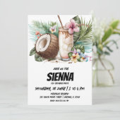 Invitation de la fête d'été de plage (Debout devant)