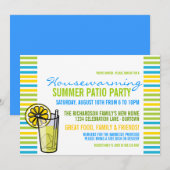 Invitation de la fête d'été du Patio (Devant / Derrière)