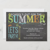 Invitation de la fête d'été-école (Devant)