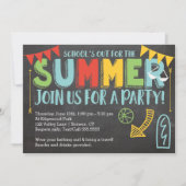 Invitation de la fête d'été-école (Devant)