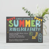 Invitation de la fête d'été-école (Debout devant)