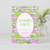 Invitation de la fête d'été moderne Lemons (Debout devant)