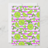 Invitation de la fête d'été moderne Lemons (Dos)
