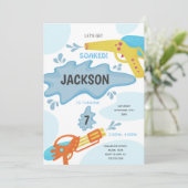 Invitation de la fête d'été modifiable (Debout devant)