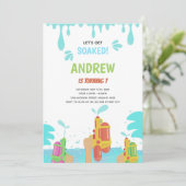 Invitation de la fête d'été modifiable (Debout devant)