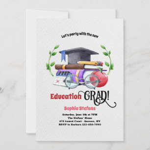 Invitation de la fête d'études