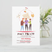 Invitation de la fête d'évasion de salle (Debout devant)