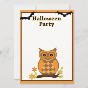Invitation de la fête d'Halloween