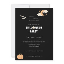 Invitation de la fête d'Halloween