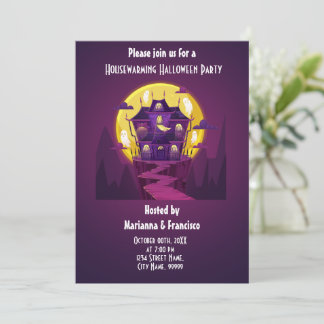 Invitation de la fête d'Halloween