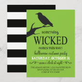 Invitation de la fête d'Halloween (Devant / Derrière)