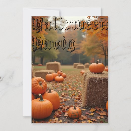 Invitation de la fête d'Halloween (Devant)
