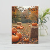 Invitation de la fête d'Halloween (Debout devant)