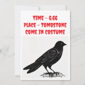 Invitation de la fête d'Halloween (Dos)