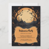 Invitation de la fête d'Halloween (Devant)