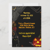Invitation de la fête d'Halloween (Dos)