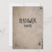 Invitation de la fête d'Halloween (Dos)