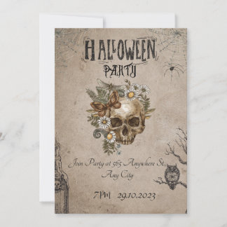 Invitation de la fête d'Halloween
