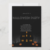 Invitation de la fête d'Halloween (Devant)