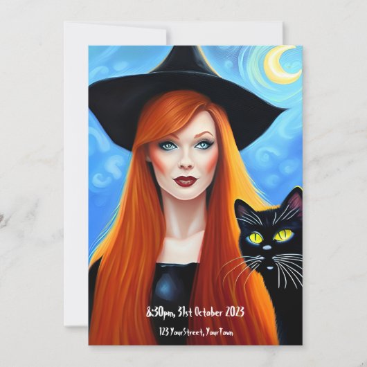 Invitation de la fête d'Halloween (Devant)