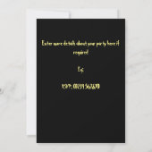 Invitation de la fête d'Halloween (Dos)