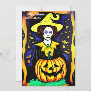 Invitation de la fête d'Halloween