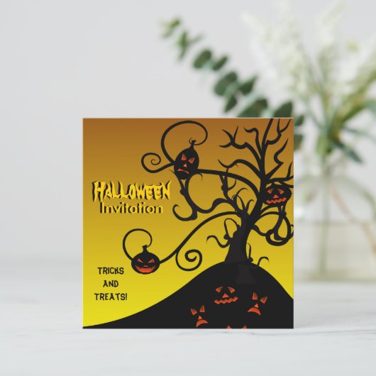 Invitation de la fête d'Halloween (Debout devant)