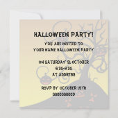 Invitation de la fête d'Halloween (Dos)