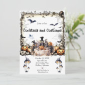 Invitation de la fête d'Halloween (Debout devant)