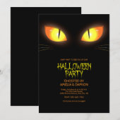 Invitation de la fête d'Halloween (Devant / Derrière)