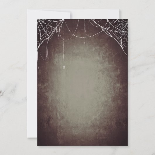 Invitation de la fête d'Halloween (Dos)